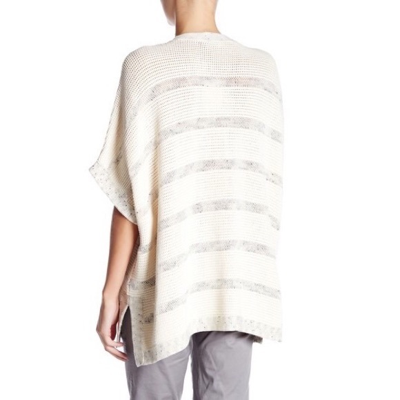 NWT VINCE Speckle Stitch Popover Sweater - Picture 2 of 8